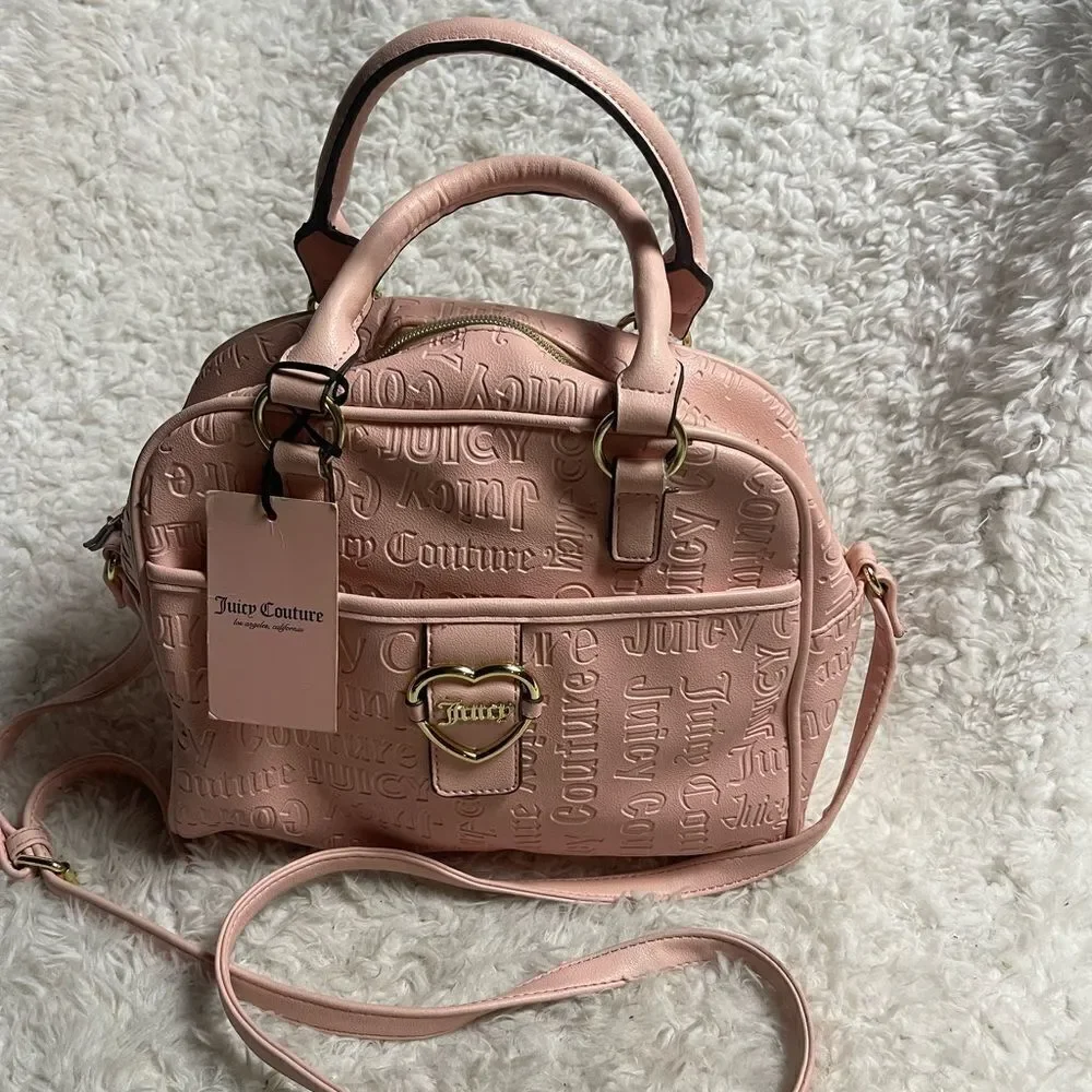 NWT Juicy Couture dusty blush addicted to love  Synthetic satchel/crossbody bag